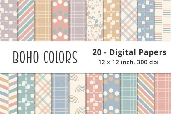 Download Pastel Boho Colored Background Patterns - Patterns Collection