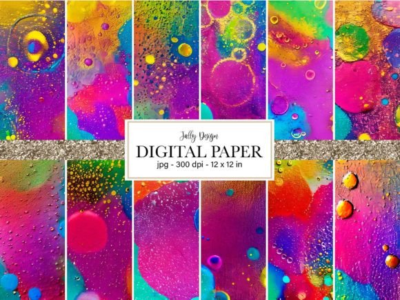Download Colorful Abstract Textures Digital Paper - Texture Collection