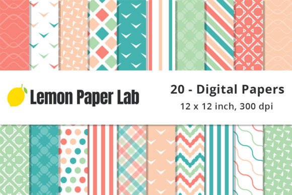 Download Coral and Teal Background Patterns - Patterns Collection
