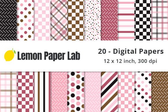 Download Pink, Gold and Black Checkered Patterns - Patterns Collection