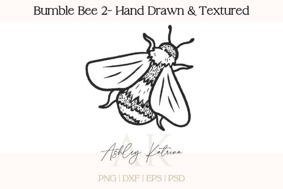 Download Bumble Bee 2 - Hand Drawn &amp; Textured - Texture Collection