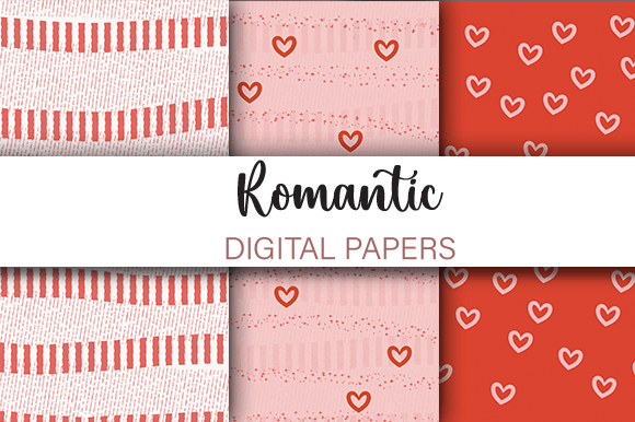 Download Red and Pink Valentine's Day Patterns - Patterns Collection