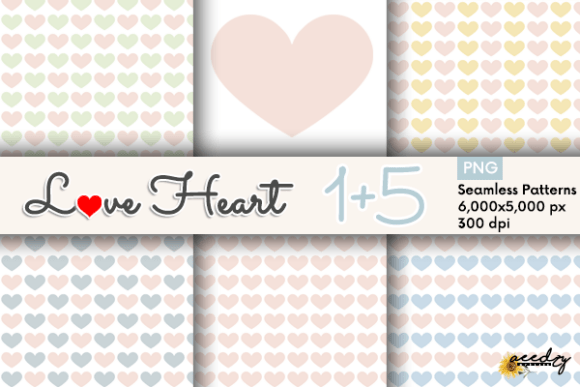Download Peach Hearts Patterns - Patterns Collection