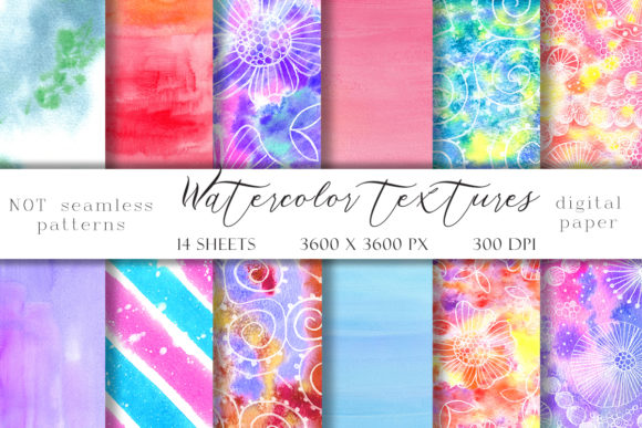 Download Watercolor Abstract Textures - Texture Collection