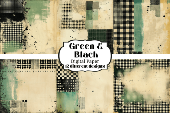 Download Black &amp; Green Abstract Textures Papers - Texture Collection