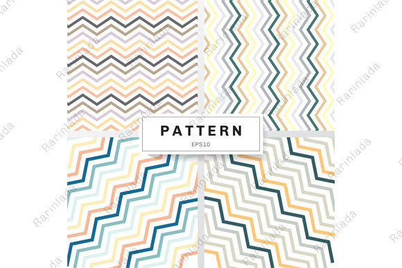 Download Set of Chevron Patterns Pastels Color - Patterns Collection