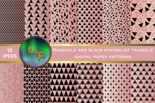 Download Rosegold Black Triangle Paper Patterns - Patterns Collection