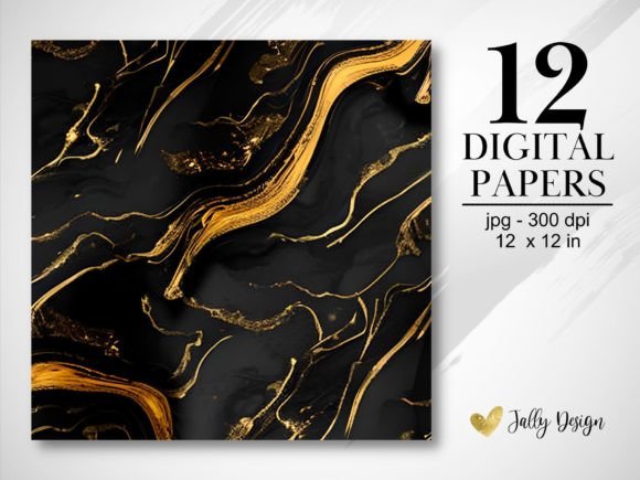 Download Gold and Black Abstract Textures Paper - Texture Collection