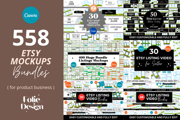 Download 558 Etsy Mockups Templates Bundle - Etsy Collection