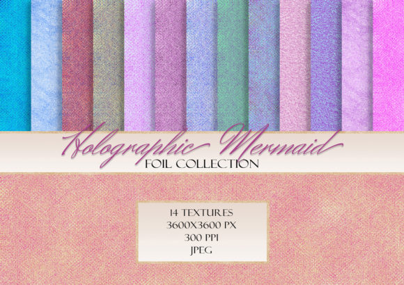 Download Mermaid Holographic Iridescent Textures - Texture Collection