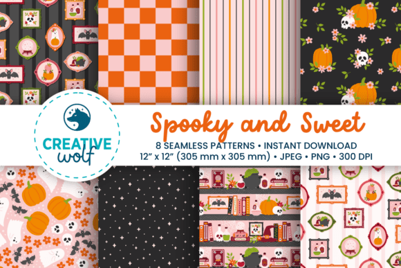 Download Spooky and Sweet Halloween Patterns - Patterns Collection