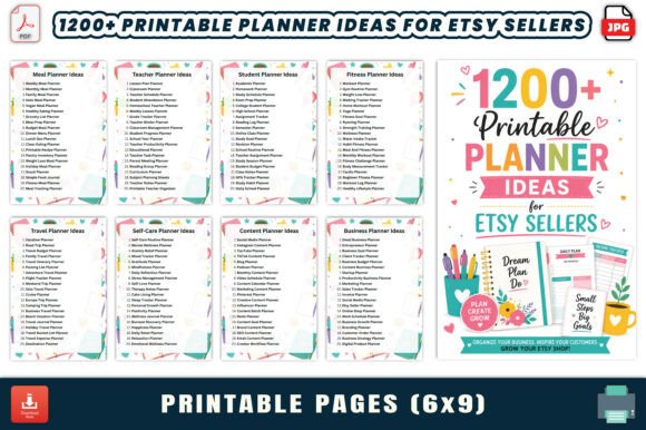Download 1200+ Printable Planner Ideas for Etsy - Etsy Collection