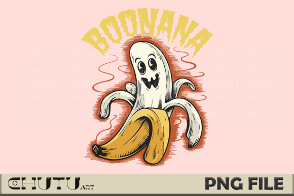 Download Boonana PNG - Cute Spooky Fruit Design - Premium Bundle