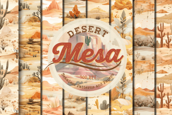 Download Watercolor Mesa Papers &amp; Patterns - Patterns Collection