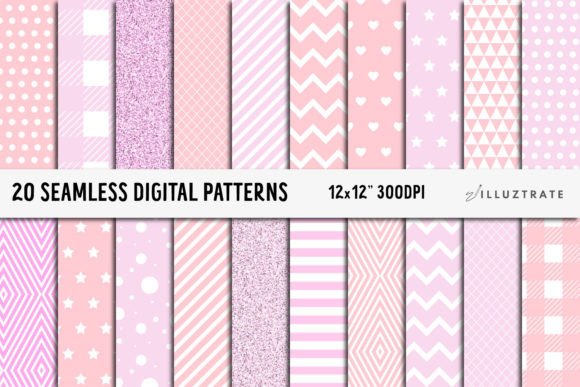 Download Light Pink Digital Paper Pack | Patterns - Patterns Collection