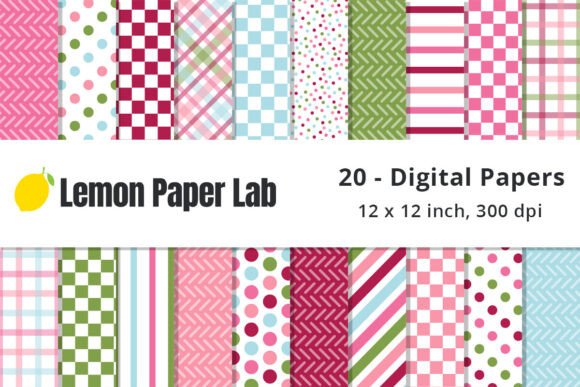 Download Pink, Blue and Green Checkered Patterns - Patterns Collection