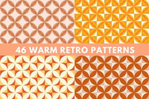 Download 46 Warm Retro Patterns - Patterns Collection