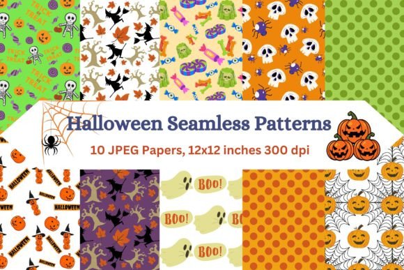 Download Spooky Nightmares: Halloween Patterns - Patterns Collection