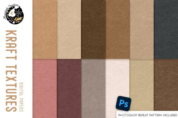 Download Kraft Digital Papers and Photoshop Patterns - Patterns Collection