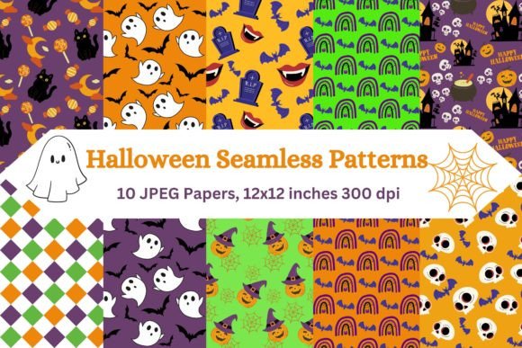 Download Trick or Treat: 10 Halloween Patterns - Patterns Collection