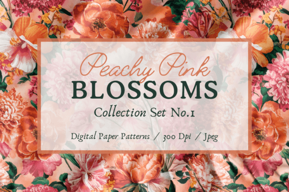Download Peachy Pink Blossoms Floral Patterns - Patterns Collection