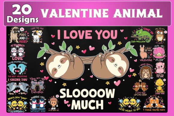 Download Cute Animal Valentine Bundle - Valentine bundle Collection