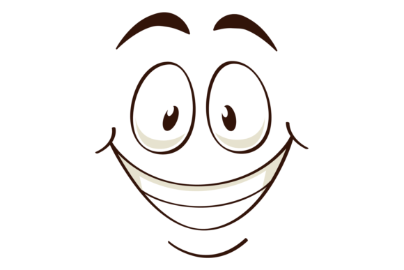 Download Wide Grinning Face. Comic Emoji. Happy E - Happy Collection